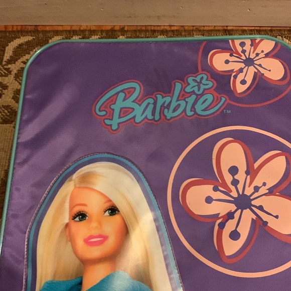 Barbie Accessories Vintage Rare 204 Barbie Floral Rolling Suitcase